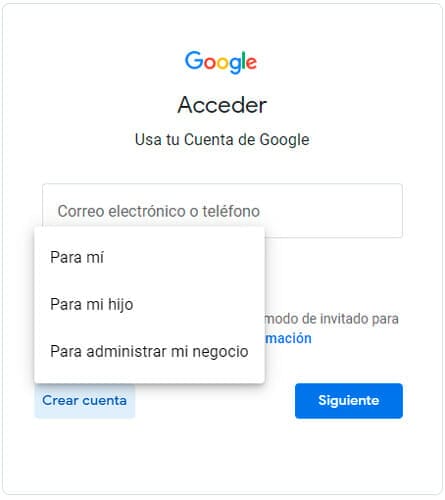 Crear cuenta Google Crea tu cuenta de Google, rápido y fácil, con o sin Gmail