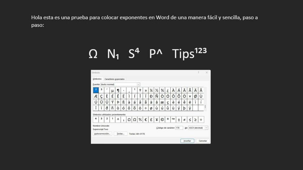 poner exponentes en Word excel y teclado rapido y facil Cómo poner exponentes y símbolos en Word, Excel y desde el teclado