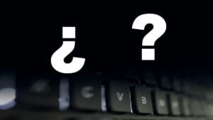 Cómo poner el signo de interrogación en laptops